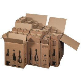 Flaschenverpackungen mit Automatikeinlage, DHL- und UPS-zertifiziert Flaschenverpackungen mit Automatikeinlage, DHL- und UPS-zertifiziert
