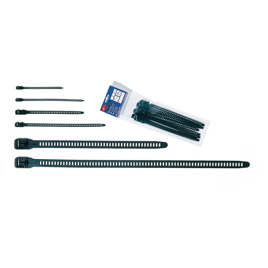 Wiederverwendbare, flexible Kabelbinder in unterschiedlichen Lngen
