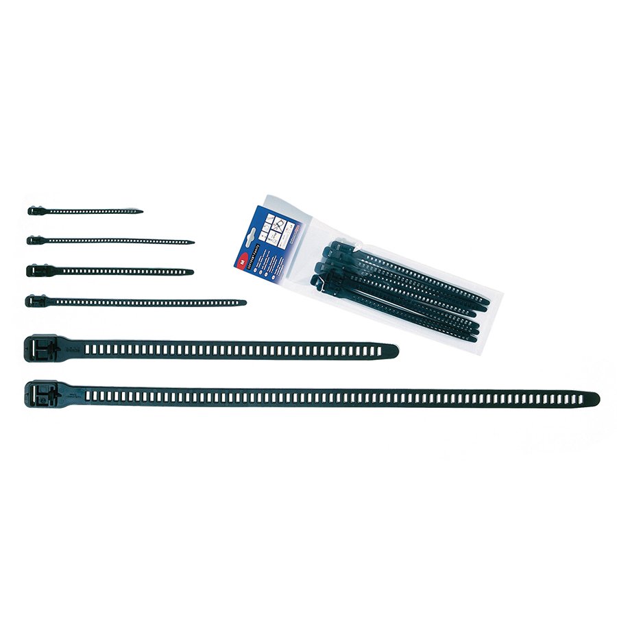 Wiederverwendbare, flexible Kabelbinder in unterschiedlichen Lngen