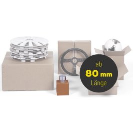 Quadratische Kartons aus Wellpappe ab 80 mm Quadratische Kartons aus Wellpappe ab 80 mm