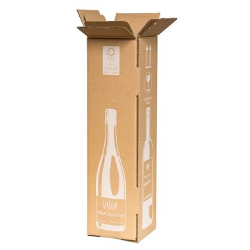 Günstige Flaschenverpackung für eine Flasche in DHL-zertifizierter Qualität