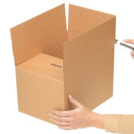 Faltkarton ist variabel für verschiedene Kartonhöhen Faltkartons für unterschiedliche Volumina