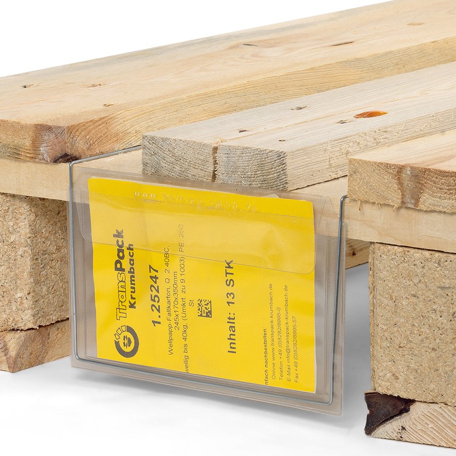 Drahtbügeltaschen mit langem Bügel zum Fixieren an Europaletten Drahtbügeltaschen mit langem Bügel zum Fixieren an Europaletten