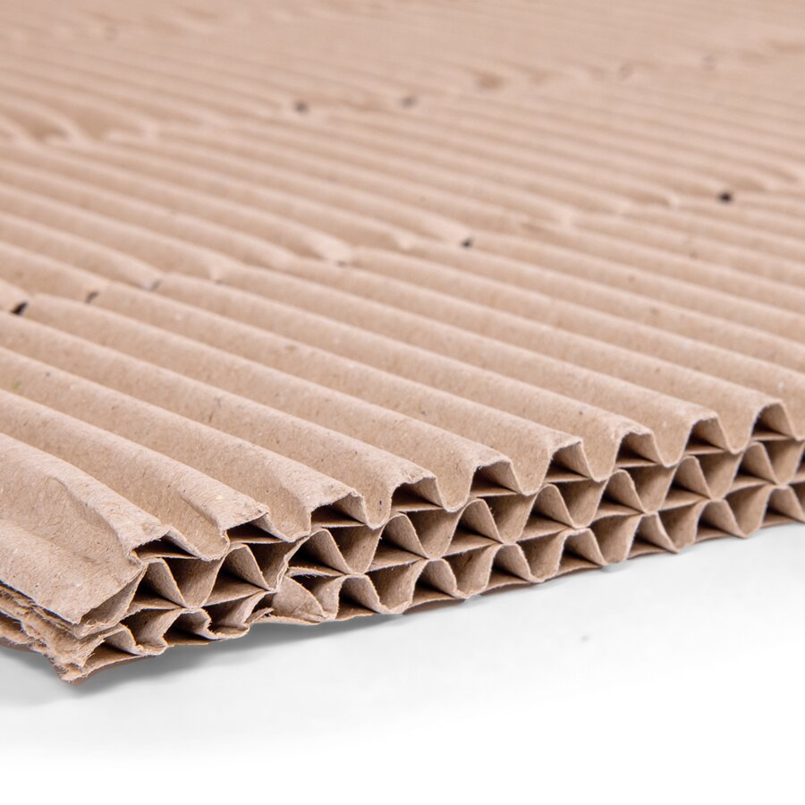 Packplatte, offene Welle mit Perforierung, 100% recycelt