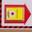 Kippindikator färbt sich rot Rote Hinweisanzeige bei gekipptem Indikator.