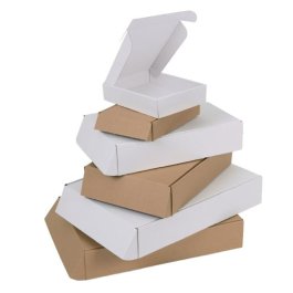 Klappschachtel mit &Ouml;ffnung auf der Breitseite