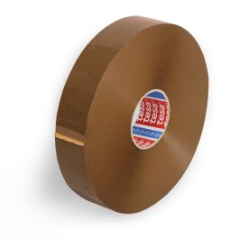 Braunes Papierklebeband für Verpackungsautomaten Großrolle Maschinenklebeband Papier braun
