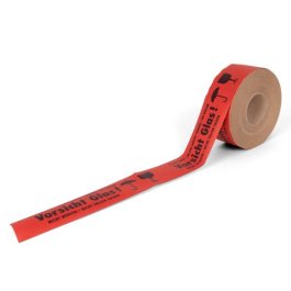 Nassklebeband mit Warndruck Nassklebeband mit Warndruck