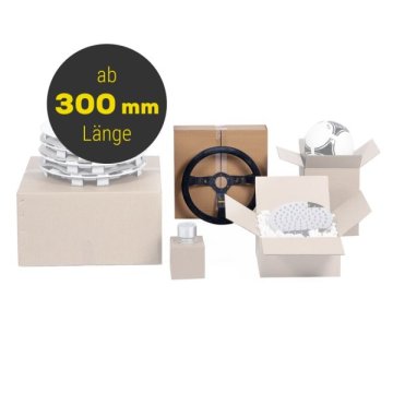 Kartons mit quadratischem Grundmaß ab 300 mm Länge