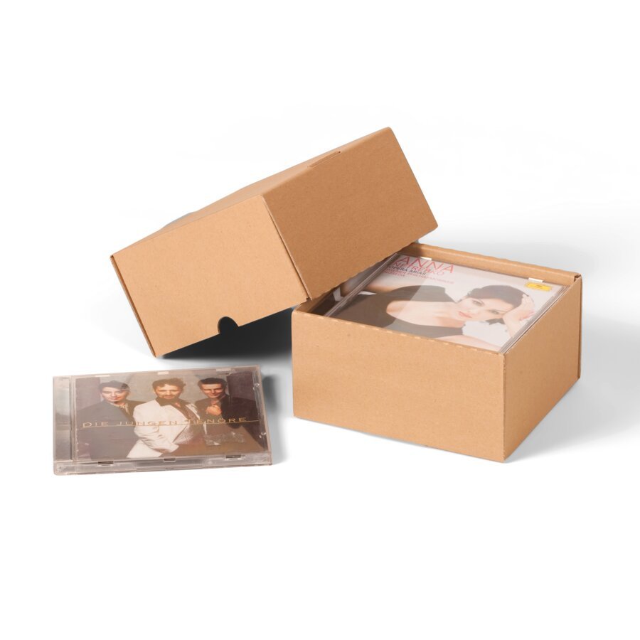 Stlpdeckel-Kartons speziell fr den Versand von CDs