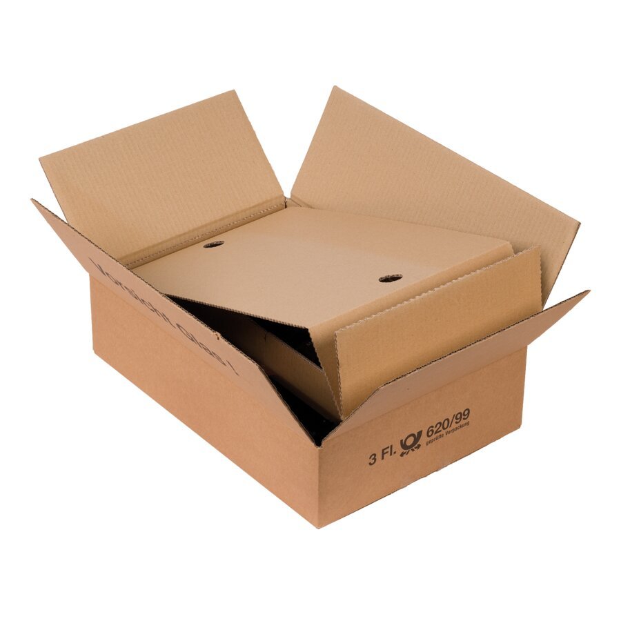 Bestehend aus einem Umkarton inkl. Gefache und Arretierung f�r k�rzere Flaschen