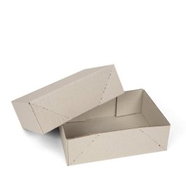 St�lpdeckelkarton geklebt aus Graspapier