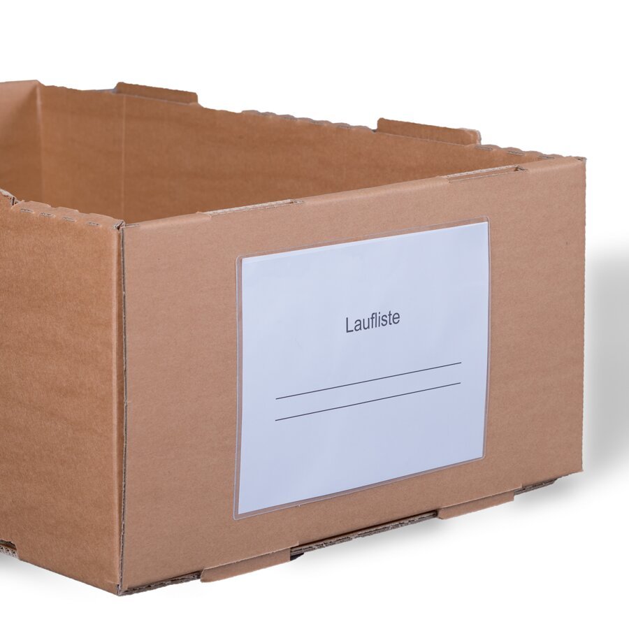 KLT-Behälter mit Sichttasche KLT-Behälter mit Sichttasche