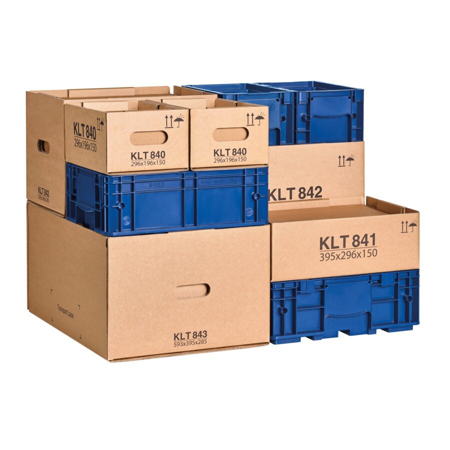 Auch mit KLT-Behältern aus Kunststoff kombinierbar Auch mit KLT-Behältern aus Kunststoff kombinierbar