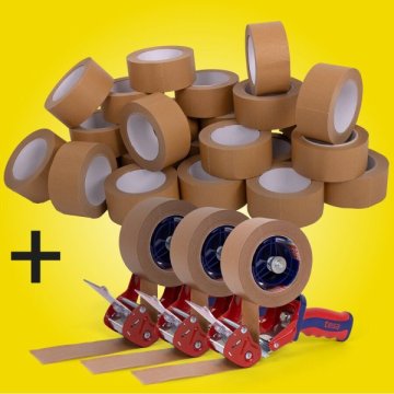 Packband tesa + 3x Abroller tesa Spar-Set 