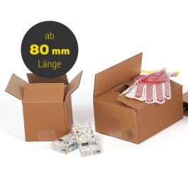 Diese Faltschachteln sind ab einer Länge von 80mm Faltschachteln - Wellpappfaltkarton - Allrounder Faltschachtelkarton