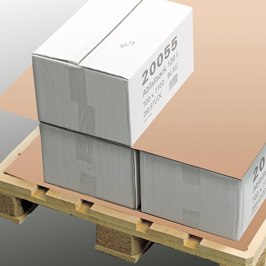 Wellpapp-Zuschnitte zur Trennung einzelner Paketlagen auf der Palette Wellpapp-Zuschnitte zur Trennung einzelner Paketlagen auf der Palette