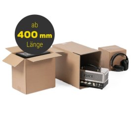 Faltkarton 1-2-wellig braun, ab 400 mm Lnge