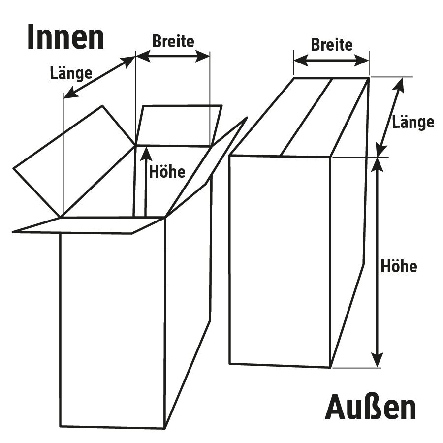 Briefkarton mit Selbstklebeverschluss