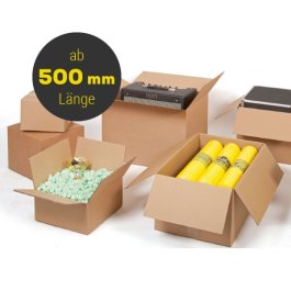 Diese Faltschachteln sind ab einer Länge von 500mm. Wellpappfaltkartons - große Karton Faltschachteln