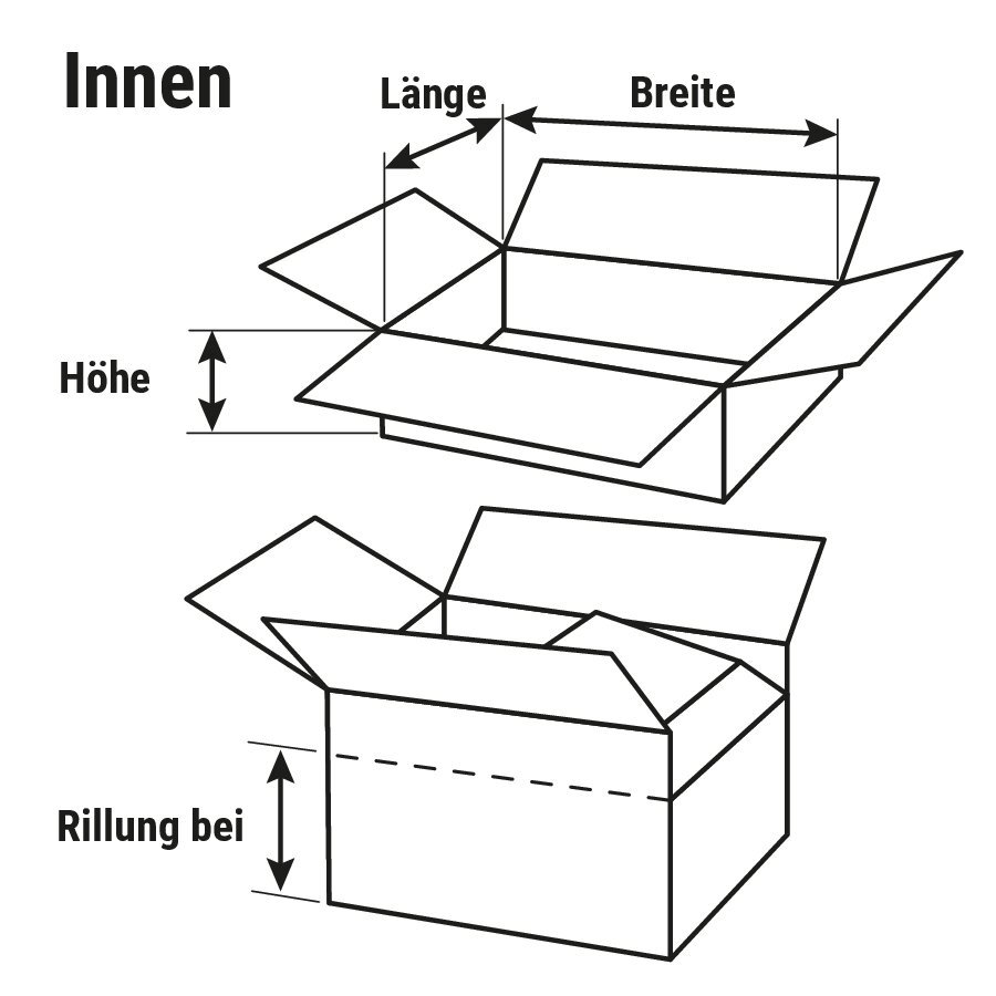 Faltkarton 1-2-wellig braun, ab 700 mm Länge Faltkarton 1-2-wellig braun, ab 700 mm Länge