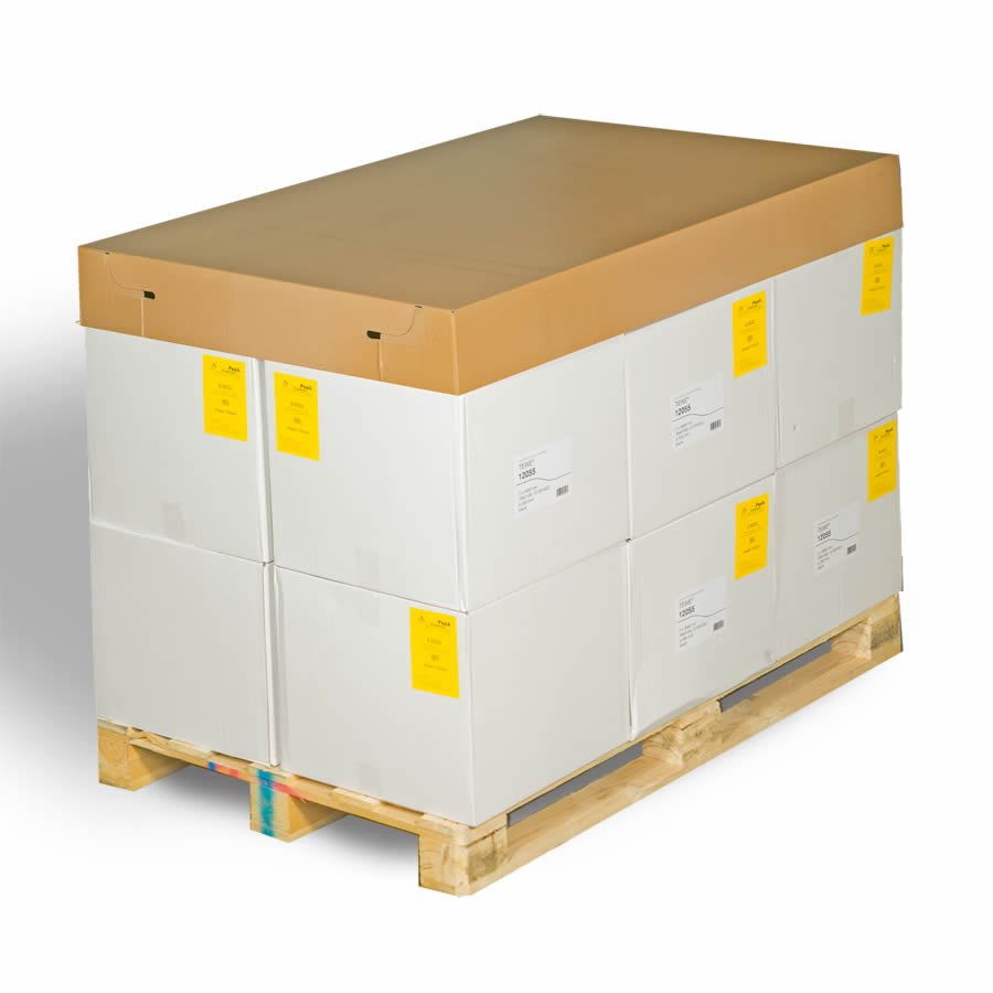 Der Deckel hält die Ware von oben zusammen Der Deckel hält die Ware von oben zusammen