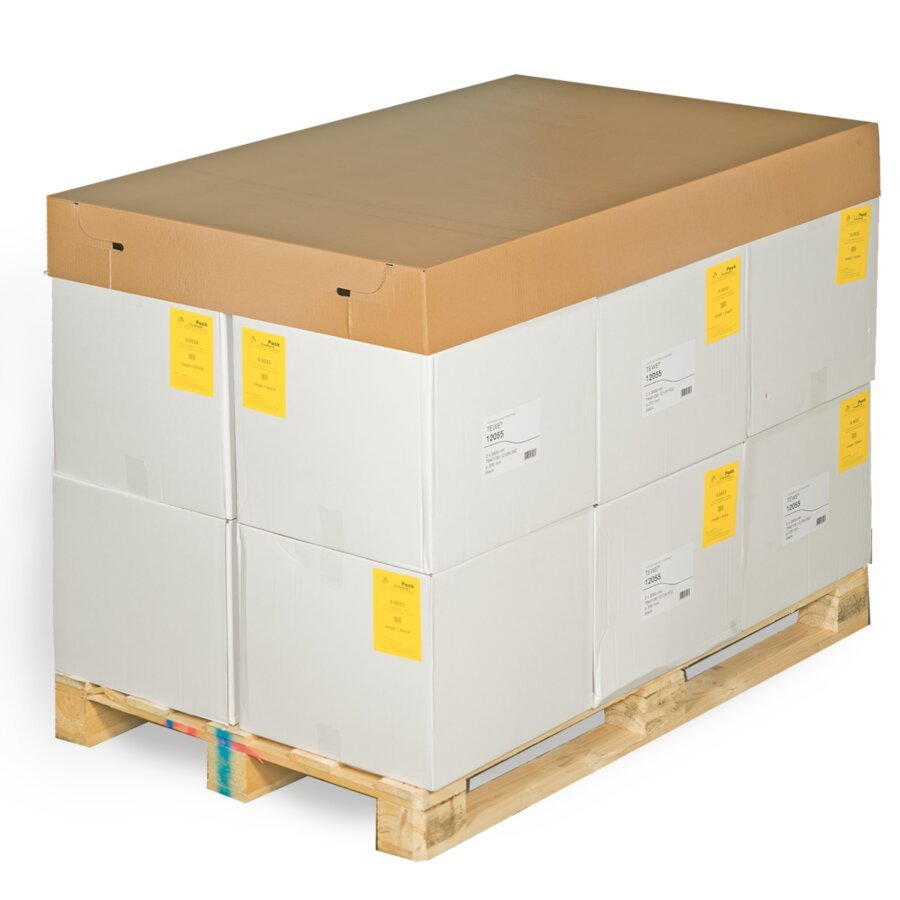 Der Deckel hält die Ware von oben zusammen Der Deckel hält die Ware von oben zusammen