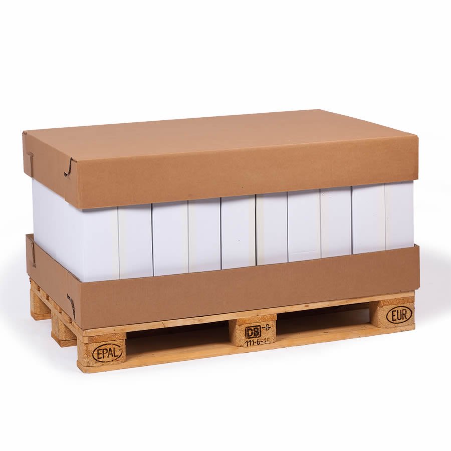 Palettenboden- und Deckel aus Wellpappe Palettenboden- und Deckel aus Wellpappe