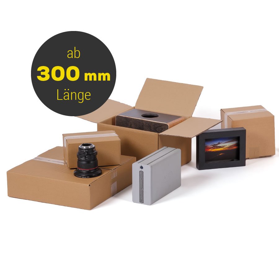 Diese Faltschachteln sind ab einer Länge von 300mm. Wellpapp Faltkartons - Faltkartonagen für kleinen Inhalt