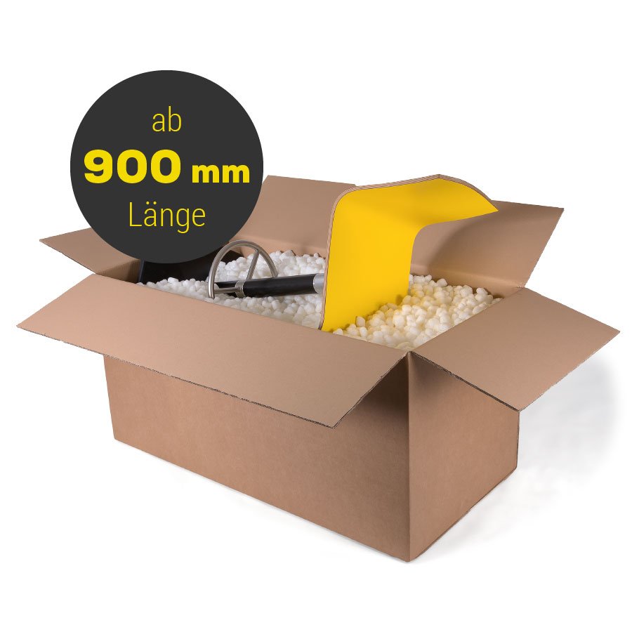 Diese Faltschachteln sind ab einer Länge von 900mm. Wellpappfaltkarton - extra große Faltkartonage