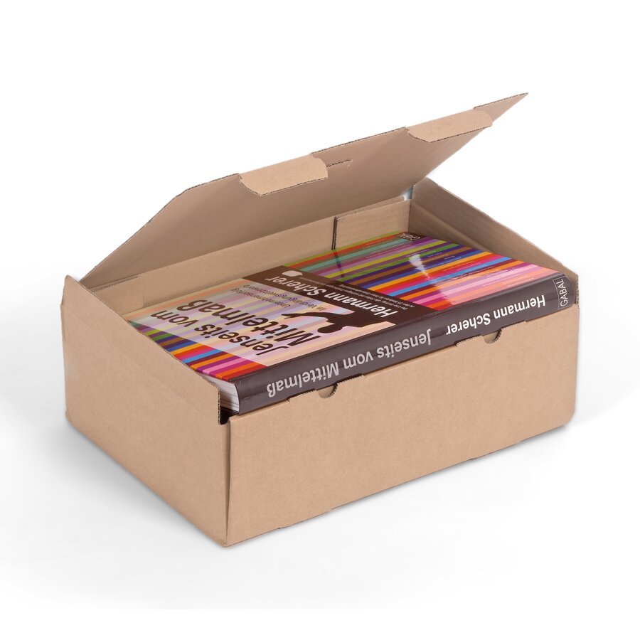 Der Aufrichte-Karton eignet sich ideal zum Versand leichter bis mittelschwerer Packstcke