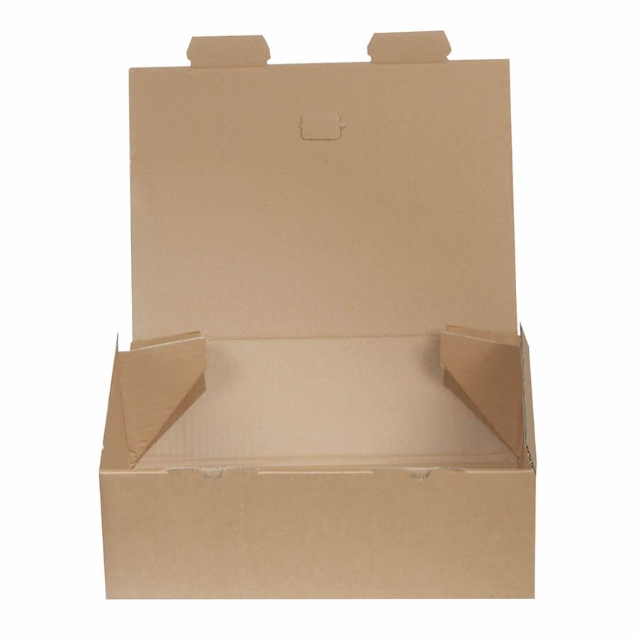 Mit drei Griffen wird der Karton aufgerichtet ... Mit drei Griffen wird der Karton aufgerichtet ...