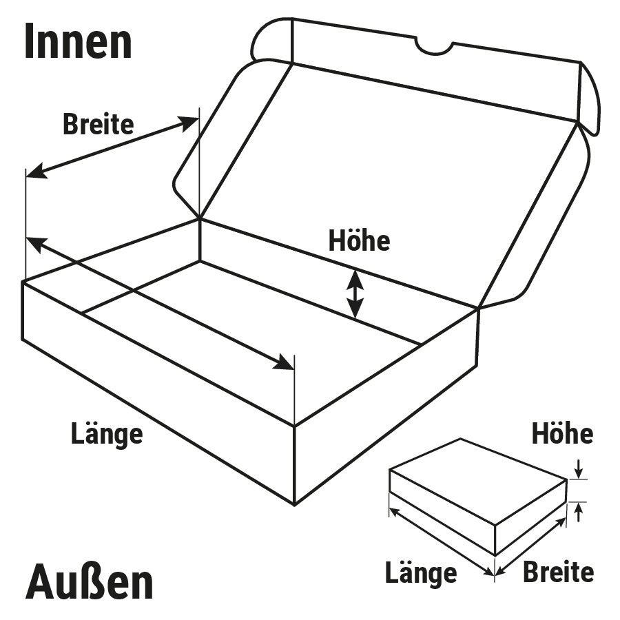 Klappschachtel mit Steckverschluss und Seitenklappen