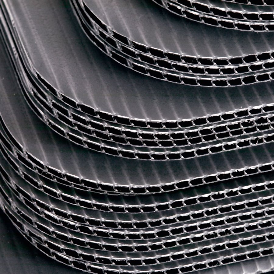 Hohlkammerprofile bestehen aus 2 Decklagen, die ber mehrere Stege miteinander verbunden sind