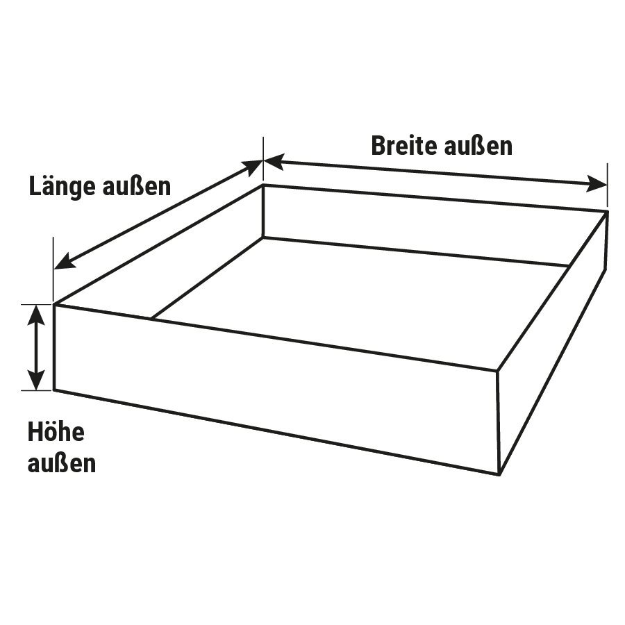 Palettenboden und Palettendeckel aus Kunststoffwelle