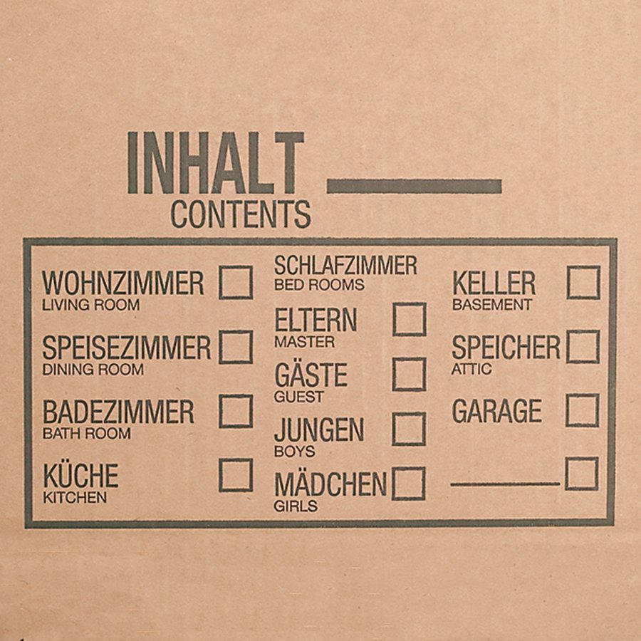 Beschriftungsfelder helfen bei der Organisation Beschriftungsfelder helfen bei der Organisation