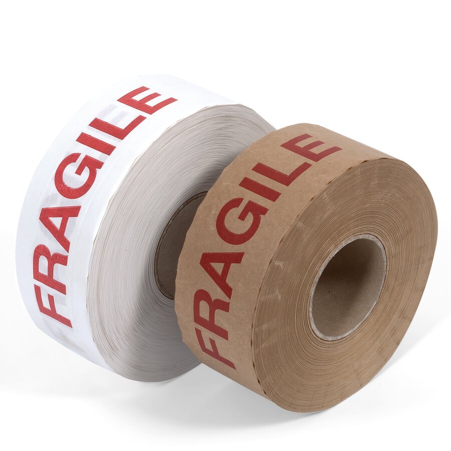 Beeindruckt nicht nur uerlich: (Bedrucktes) Nassklebeband ist klebstark und manipulationssicher