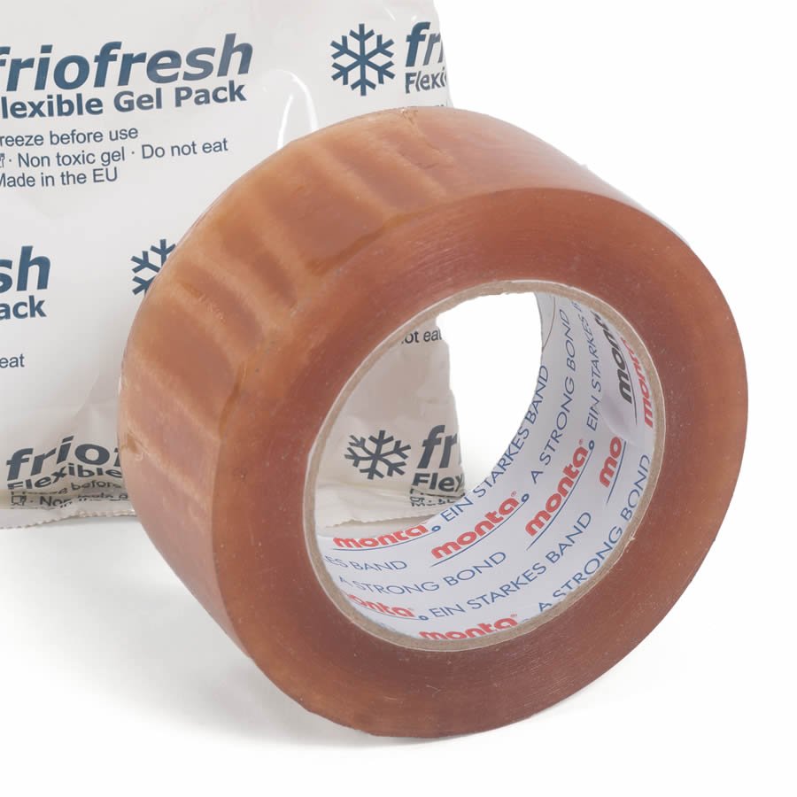 Das Kühlhaus-Klebeband mit Spezialkleber Das Kühlhaus-Klebeband mit Spezialkleber