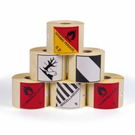 Für jede Anwendung das passende Etikett 6 verschiedene Rollen aufgestapelt