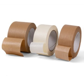 Das umweltfreundliche Packband besteht aus robustem Kraftpapier und ist zu 100% recycelbar