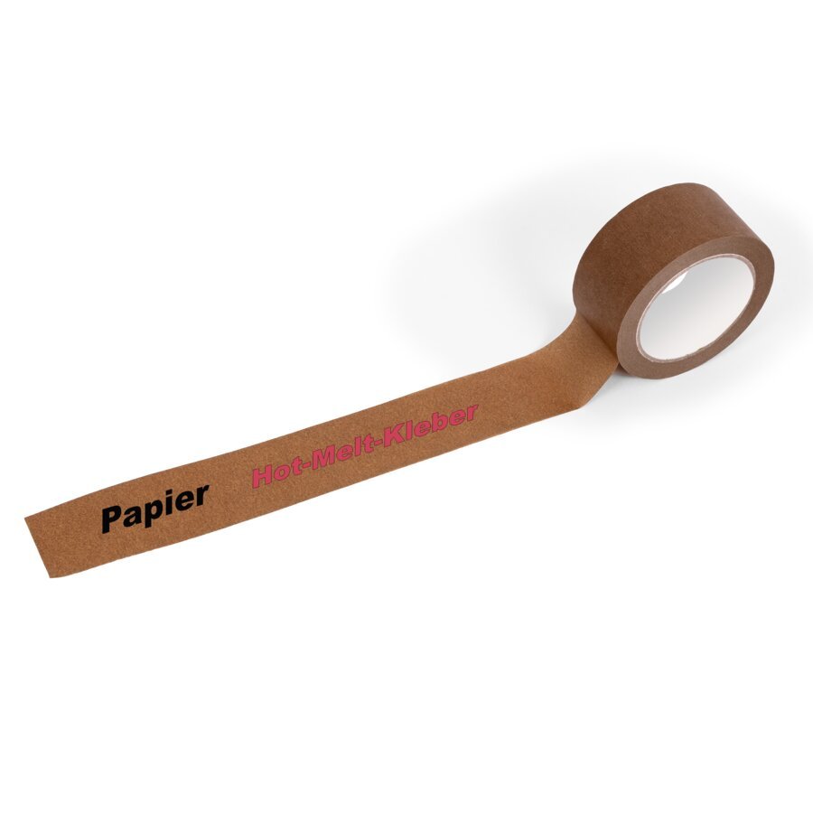 Papierklebeband mit sofort haftendem Hot-Melt Kleber (ohne Druck)