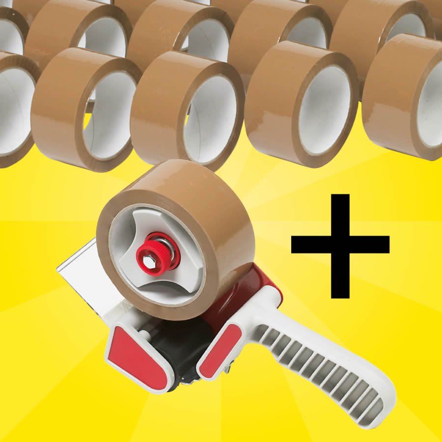 Klebeband Spar-Set + gratis Abroller Klebeband Spar-Set + gratis Abroller