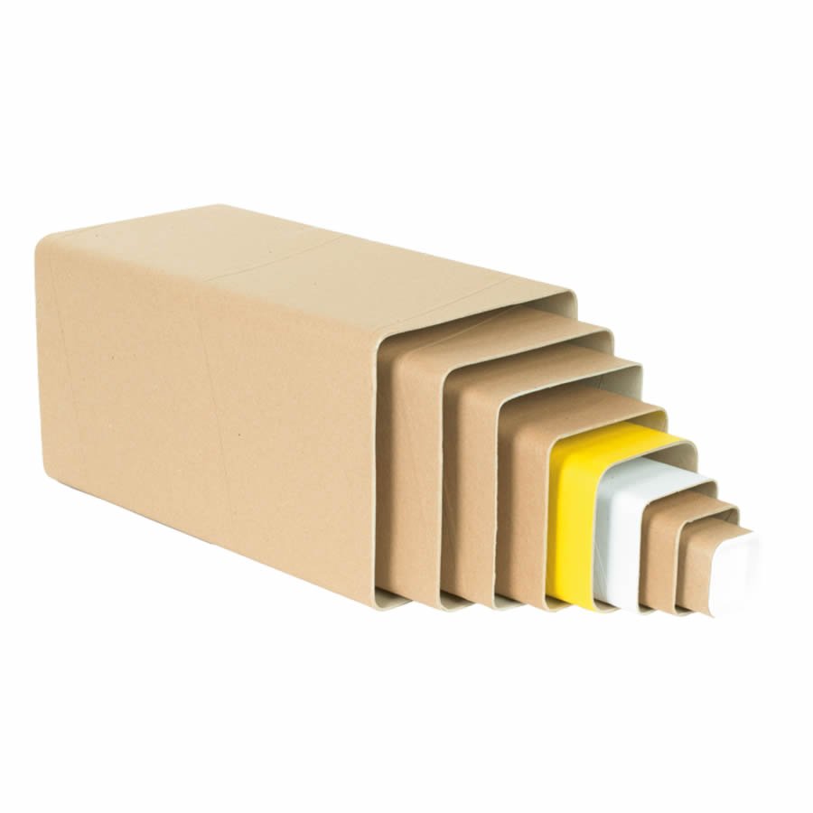 Die stabile Vollpapp-Verpackung ist in unterschiedlichen Abmessungen lieferbar Die stabile Vollpapp-Verpackung ist in unterschiedlichen Abmessungen lieferbar