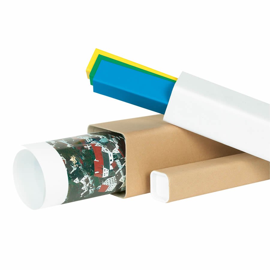 Lange eckige oder runde Produkte wie aufgerollte Drucksachen lassen sich damit einfach verpacken Lange eckige oder runde Produkte wie aufgerollte Drucksachen lassen sich damit einfach verpacken