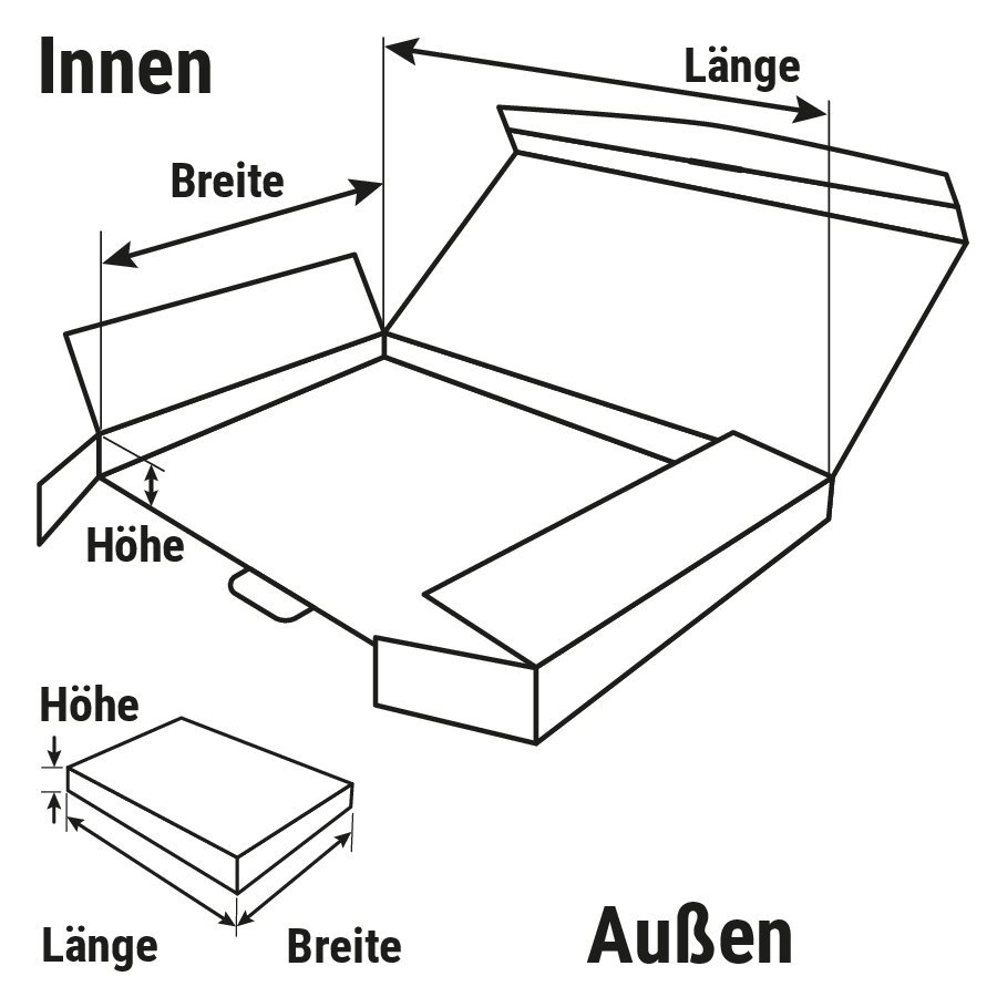 Ordnerkarton mit Steckverschluss