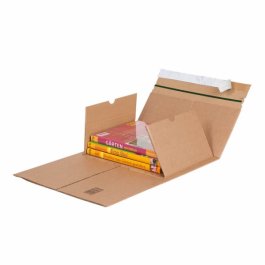 Buchverpackung mit Selbstklebeverschluss Buchverpackung mit Selbstklebeverschluss