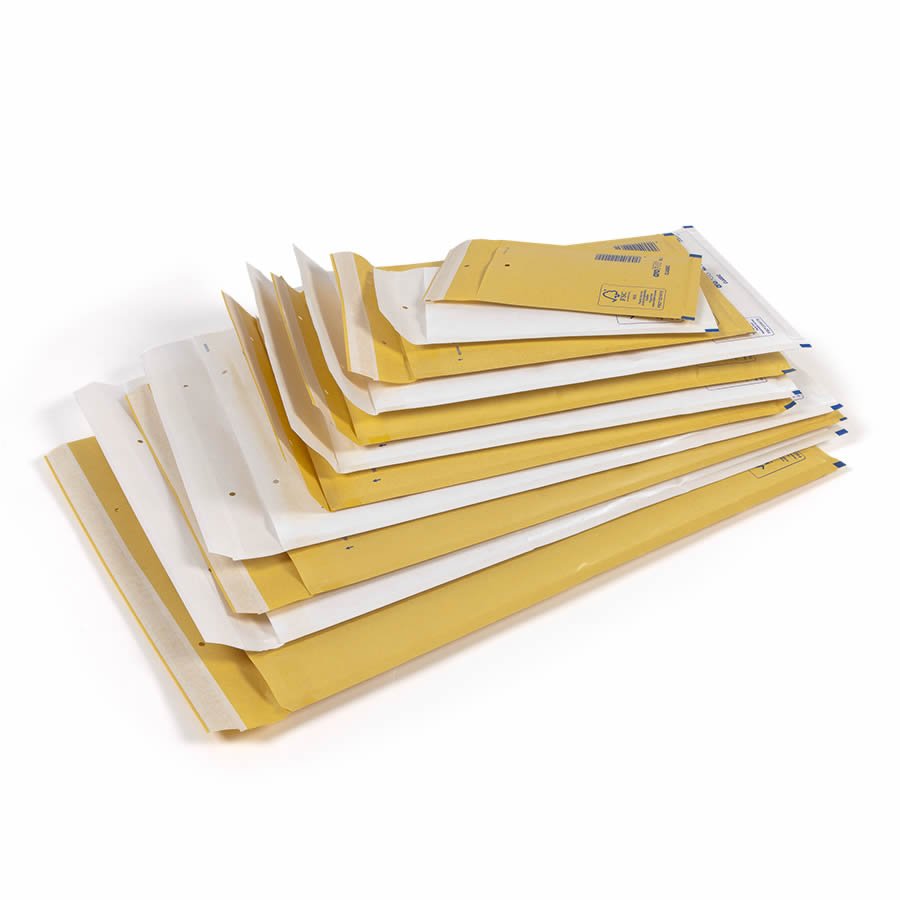 Unsere Luftpolster-Versandtaschen in Braun oder Weiß bieten optimalen Schutz für Ihre zerbrechlichen Produkte Unsere Luftpolster-Versandtaschen in Braun oder Weiß bieten optimalen Schutz für Ihre zerbrechlichen Produkte