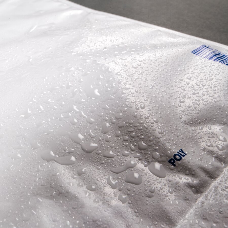 Absolut wasserabweisend durch PE-Aussenschicht