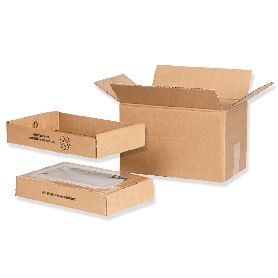 Die Membran-Verpackung besteht aus 3 Teilen