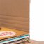 Durch die Rillungen an den Seitenklappen ist die Verpackung höhenvariabel Durch die Rillungen an den Seitenklappen ist die Verpackung höhenvariabel